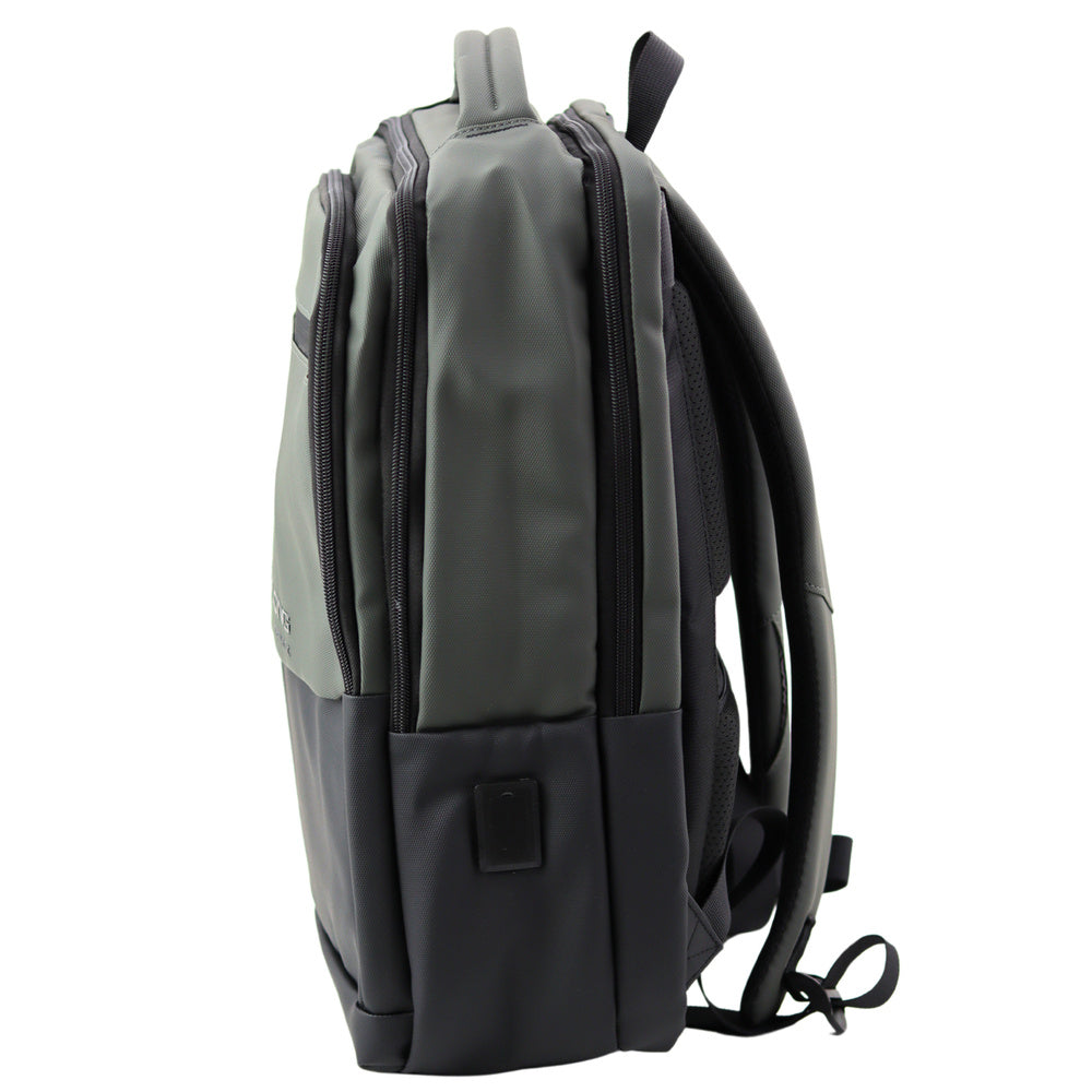 Městský batoh s USB kabelem – 16L černo šedý | notebook