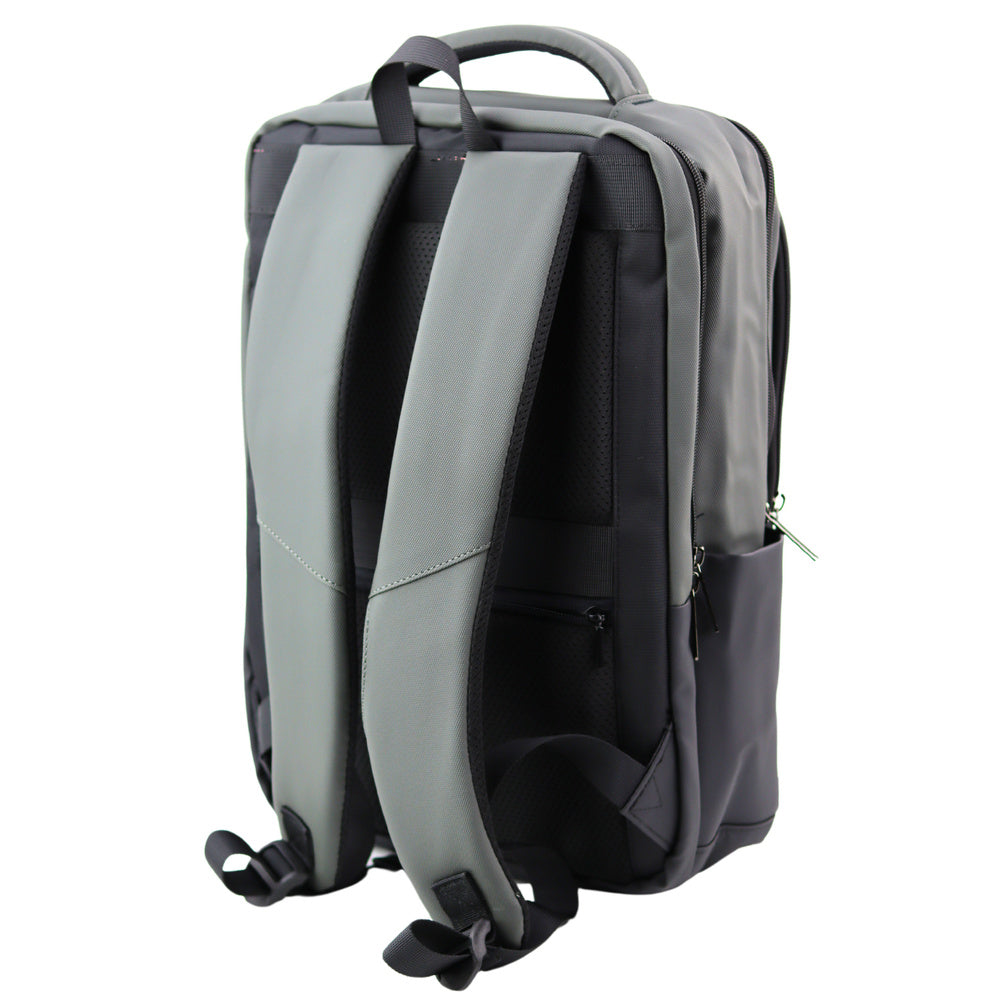 Městský batoh s USB kabelem – 16L černo šedý | notebook