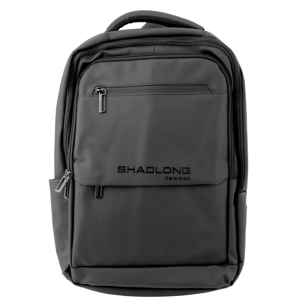 Městský batoh s USB kabelem – černý 16L 41cm na notebook