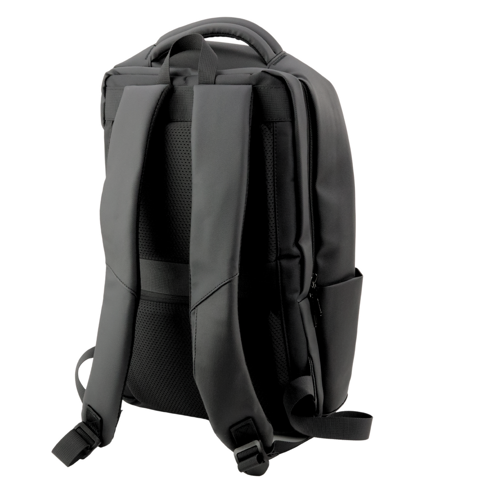 Městský batoh s USB kabelem – černý 16L 41cm na notebook