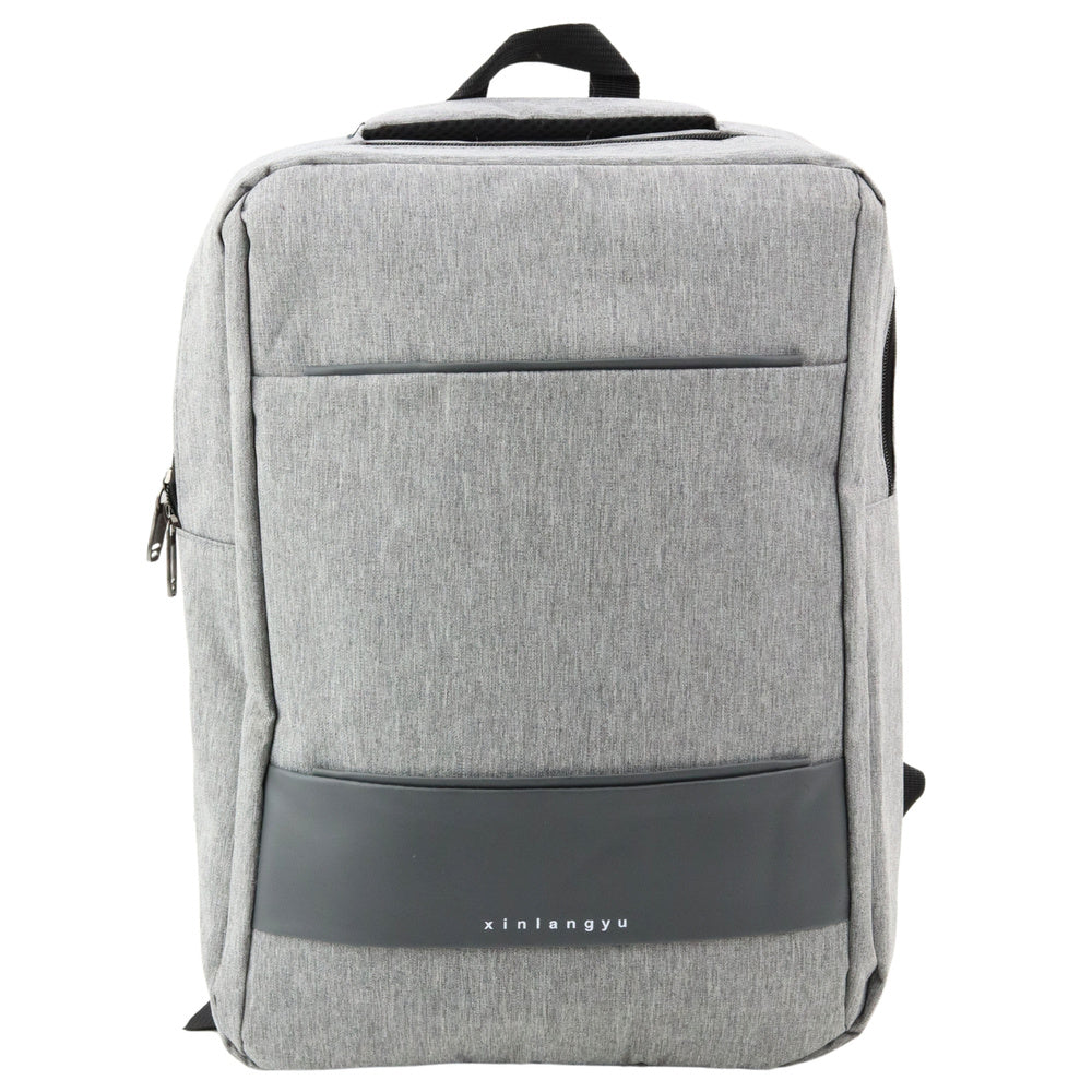 Městský batoh s USB portem – šedý 14L 40cm | s přepážkou