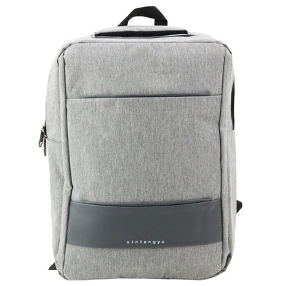 Městský batoh s USB portem – šedý 14L 40cm | s přepážkou