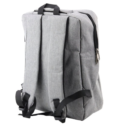 Městský batoh s USB portem – šedý 14L 40cm | s přepážkou