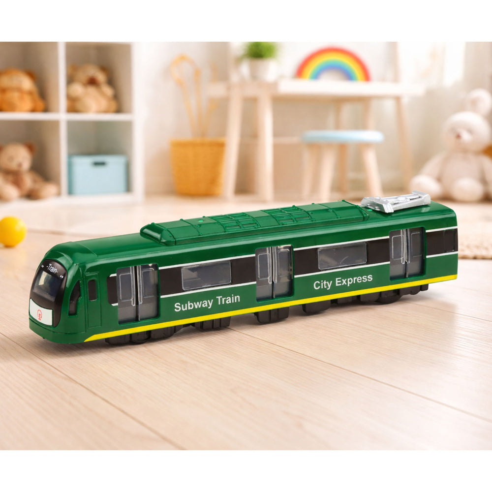 Metro vlak City Express se zvuky a světly – zelený