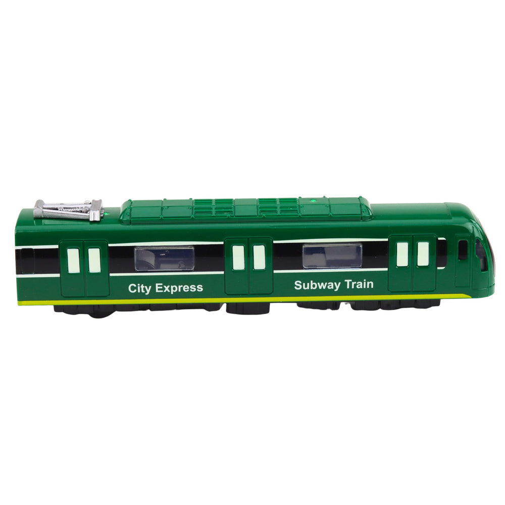Metro vlak City Express se zvuky a světly – zelený