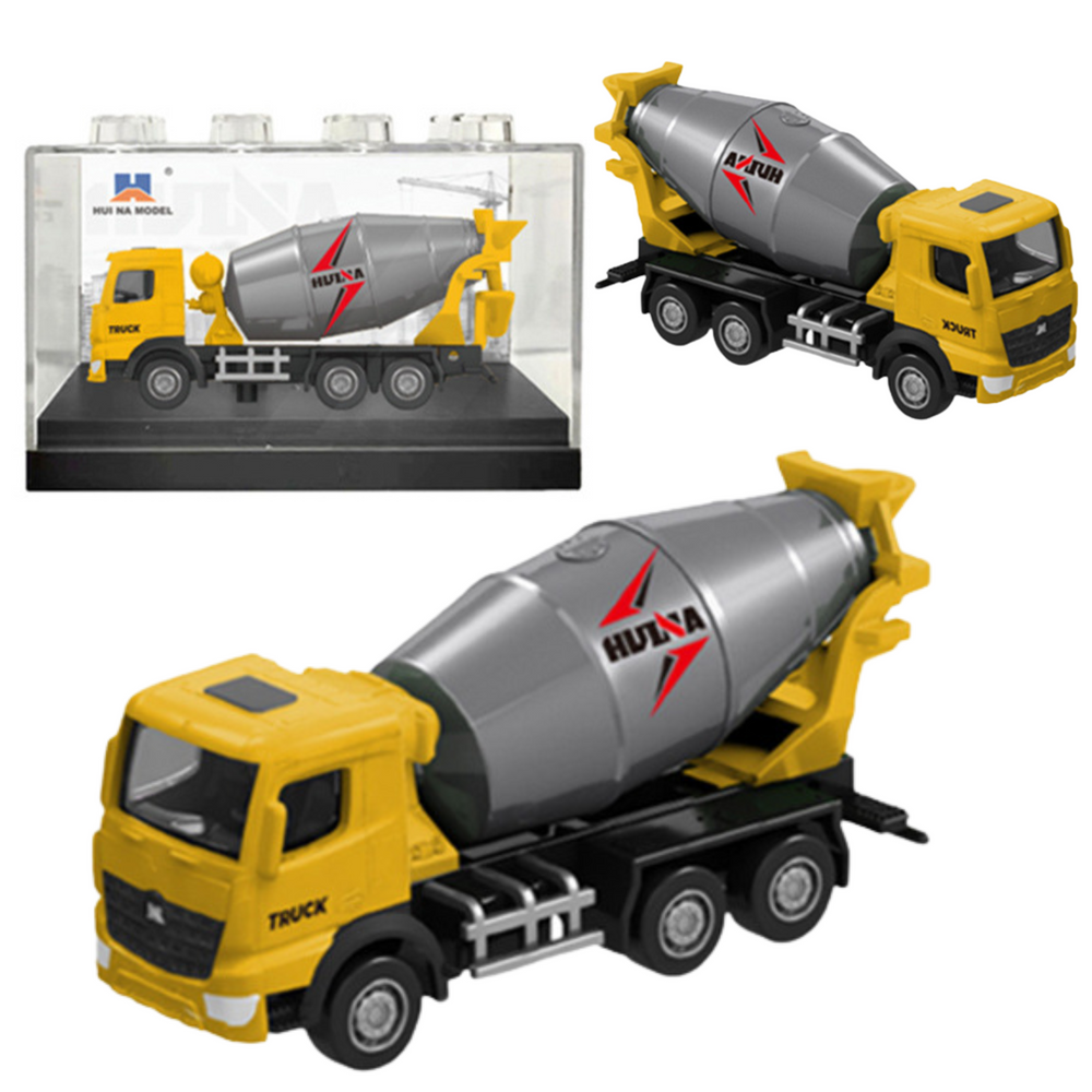 Míchačka kovový model 1:80 – sběratelský žlutá | Huina