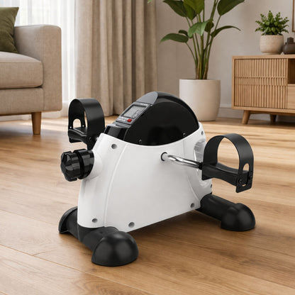 Mini cykloergometr rehabilitační trenažér na ruce a nohy s LCD
