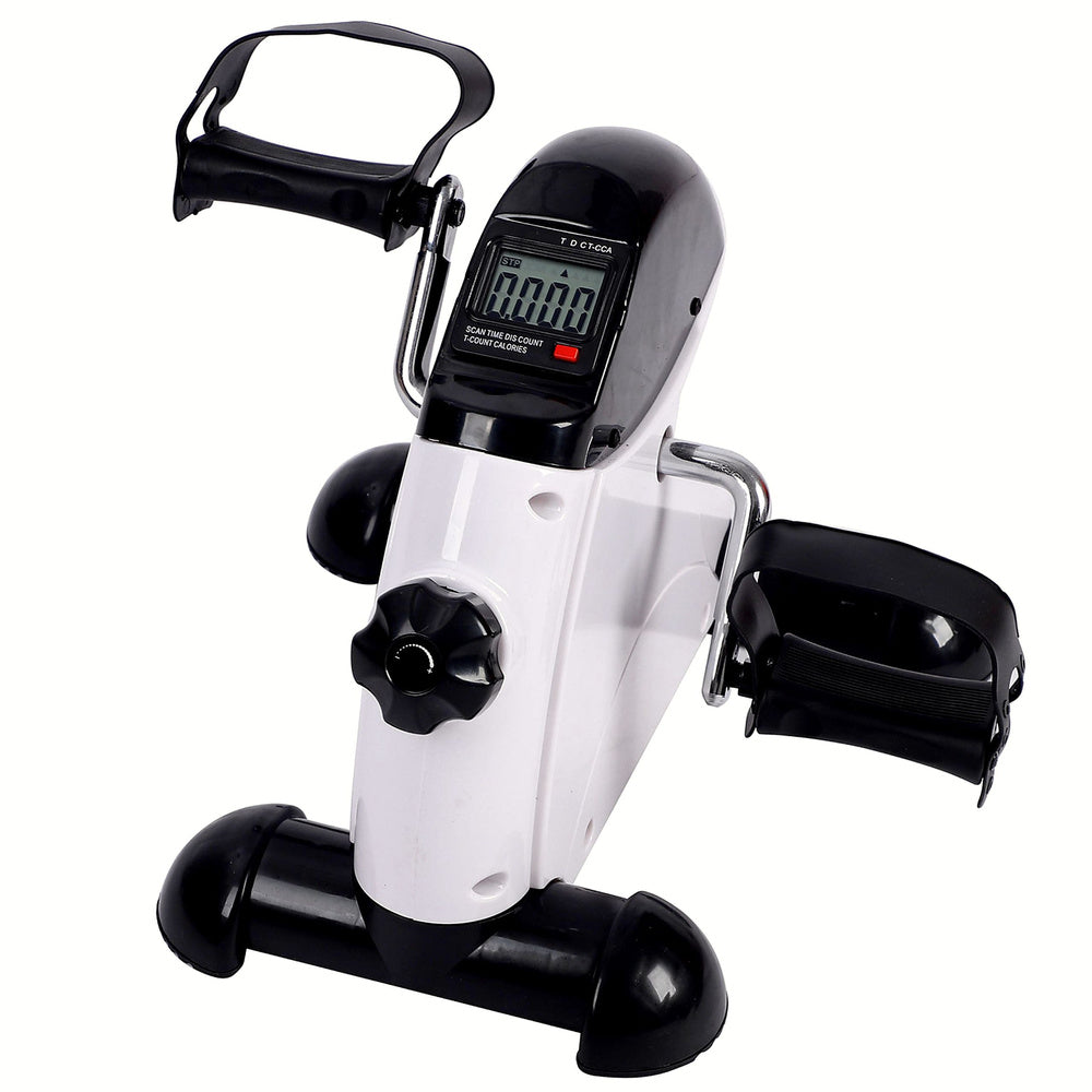Mini cykloergometr rehabilitační trenažér na ruce a nohy s LCD