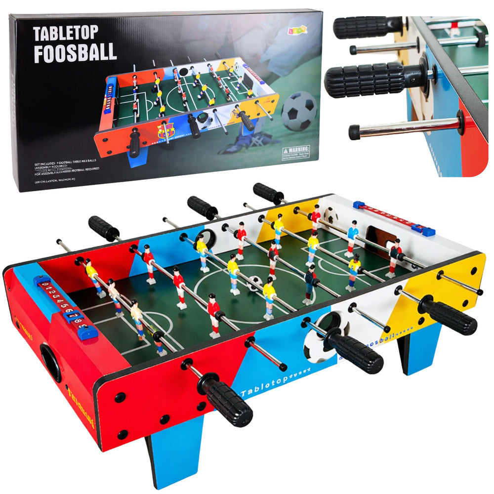 Mini fotbálek 69 cm pro děti – zručnostní stolní hra s 2 míčky