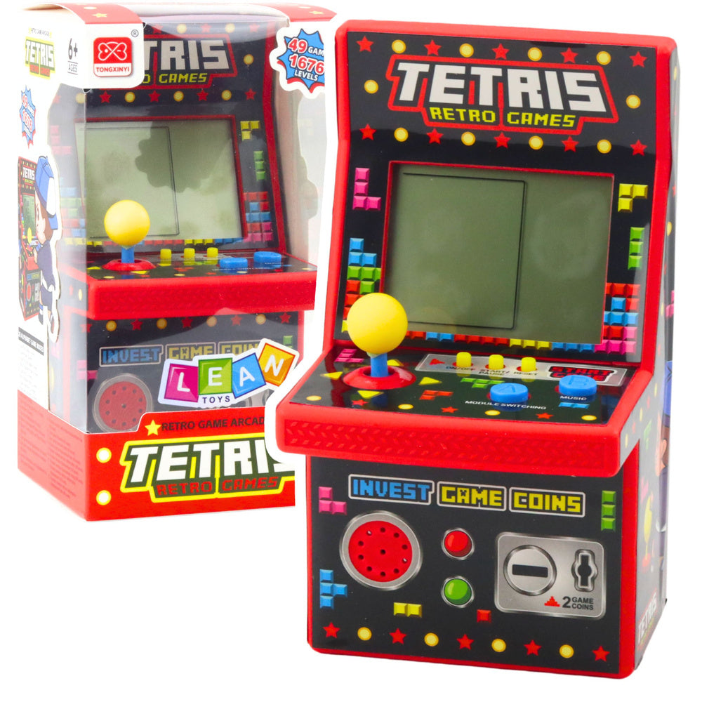 Mini herní automat Tetris – 49 her 1676 úrovní | červený