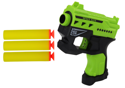 Mini pistole na pěnové šipky s přísavkami – zelená