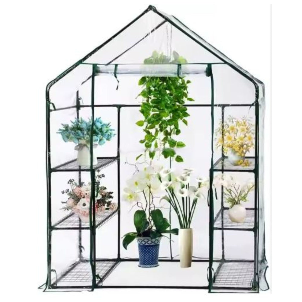 Mini skleník balkonový 195x143x73cm – se 4 policemi