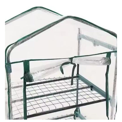 Mini skleník balkonový se 4 policemi – PVC 69x49x157cm