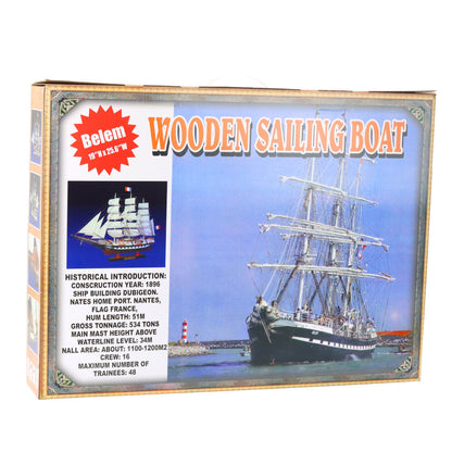 Model žaglníku Amerigo Vespucci 64x46cm – s dřevěnou základnou