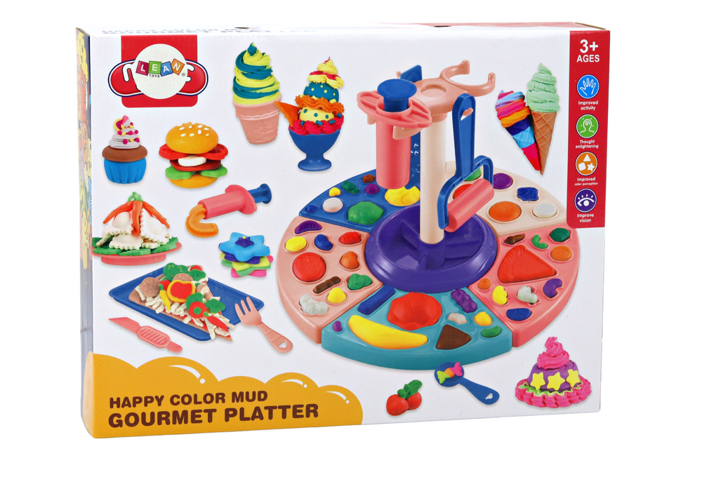 Modelína kuchyňský set s vytlačovačem – 10 barev
