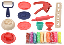 Modelína kuchyňský set s vytlačovačem – 10 barev