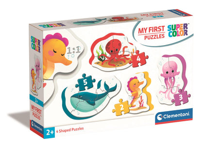 Moje první puzzle 2-3-4-5 mořská zvířata – Clementoni