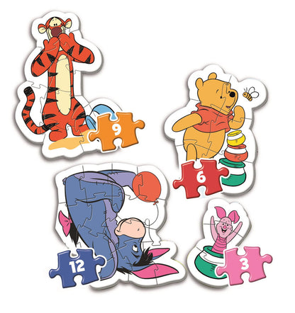 Moje první puzzle 3-6-9-12 Disney Winnie the Pooh – Clementoni