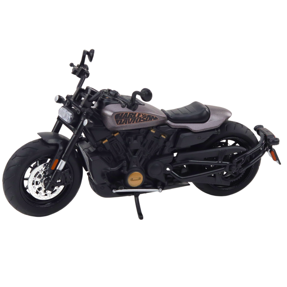 Motocykl Chopper kovový 1:12 – se světly a zvuky | černý
