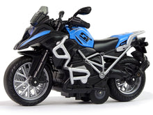 Motocykl GT 1:14 – pull back zvuky a světla | modrý