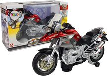 Motocykl na baterie se světly a zvuky červený