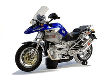 Motocykl na baterie se světly a zvuky modrý