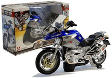 Motocykl na baterie se světly a zvuky modrý