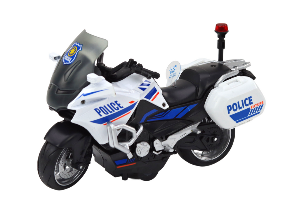 Motocykl policejní 1:10 – frikční pohon se zvuky | sportovní