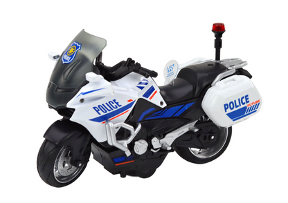 Motocykl policejní 1:10 – frikční pohon se zvuky | sportovní
