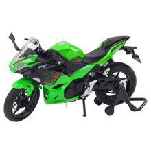 Motocykl sportovní kovový – se světly a zvuky | zelený 1:12