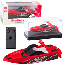 Motorová loď na dálkové ovládání RC s dvojitým motorem 15cm červená