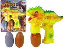 Mýdlové bubliny dinosaurus se žlutými vajíčky a tekutinou