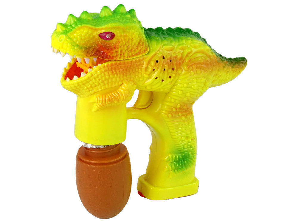 Mýdlové bubliny dinosaurus se žlutými vajíčky a tekutinou