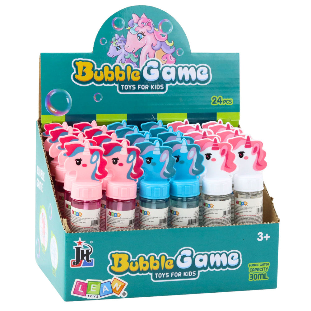 Mýdlové bubliny jednorožec – s trojitou hůlkou 30ml | mix