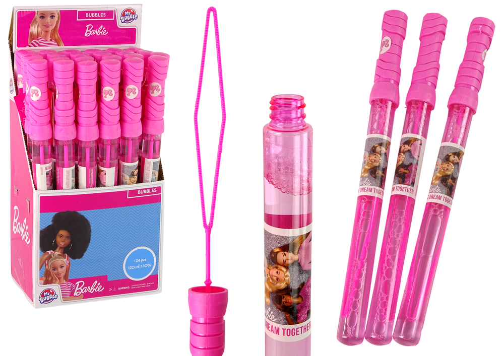 Mýdlové bubliny meč 120ml – Barbie růžový | dětská hračka