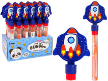 Mýdlové bubliny raketa se zvukem – 30 cm modrá