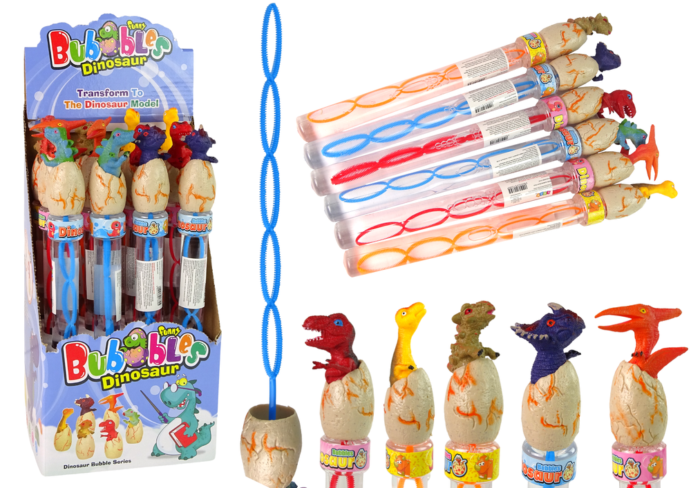 Mýdlové bubliny s dinosaury 34 cm – různé barvy | hračka