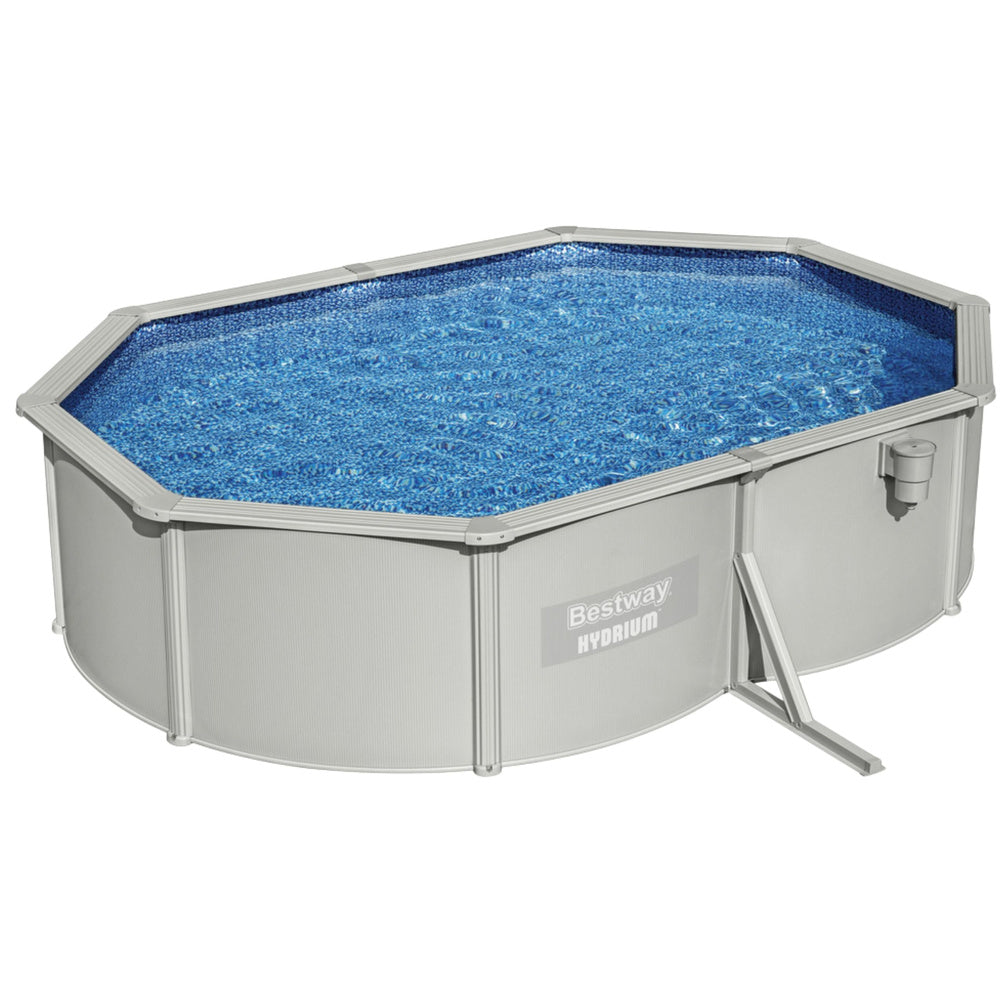 Nadzemní bazén Hydrium Metal 5x3,6x1,2m šedý – Bestway