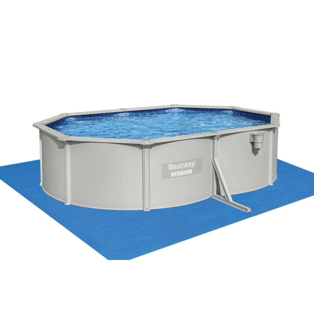 Nadzemní bazén Hydrium Metal 5x3,6x1,2m šedý – Bestway