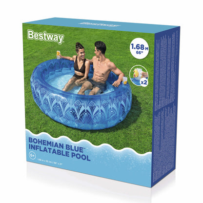 Nafukovací bazén 168 x 53 cm modrý – Bestway