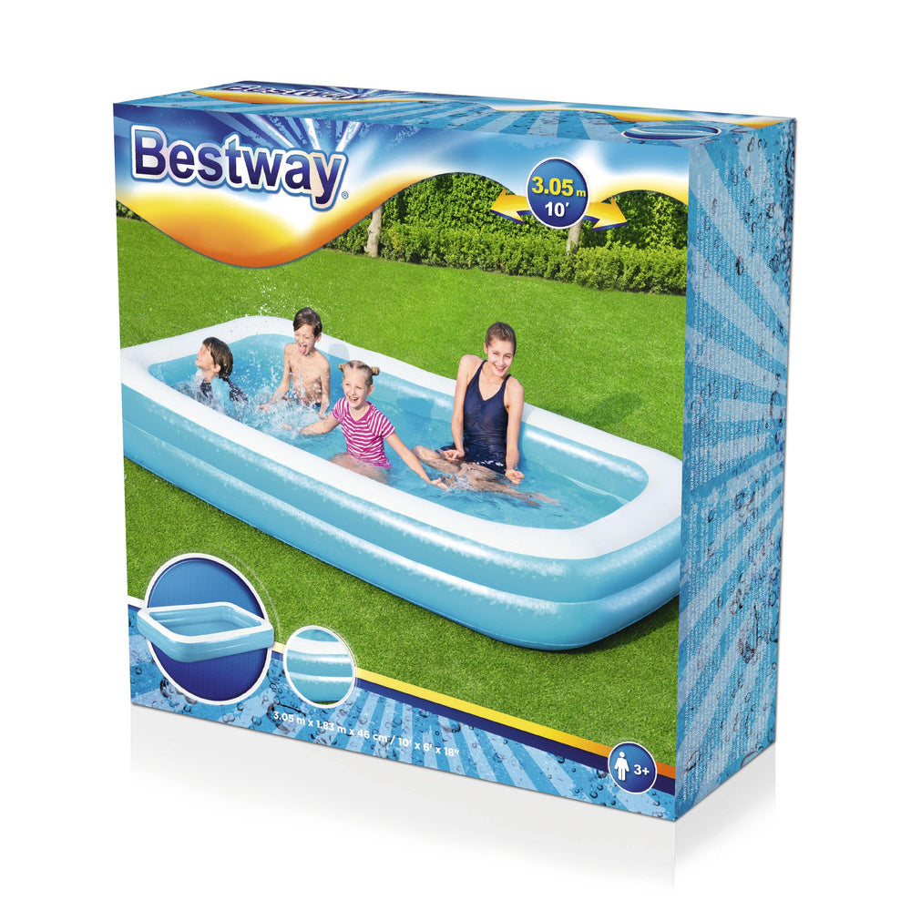 Nafukovací bazén 305x183x46 cm pro celou rodinu – Bestway 54150