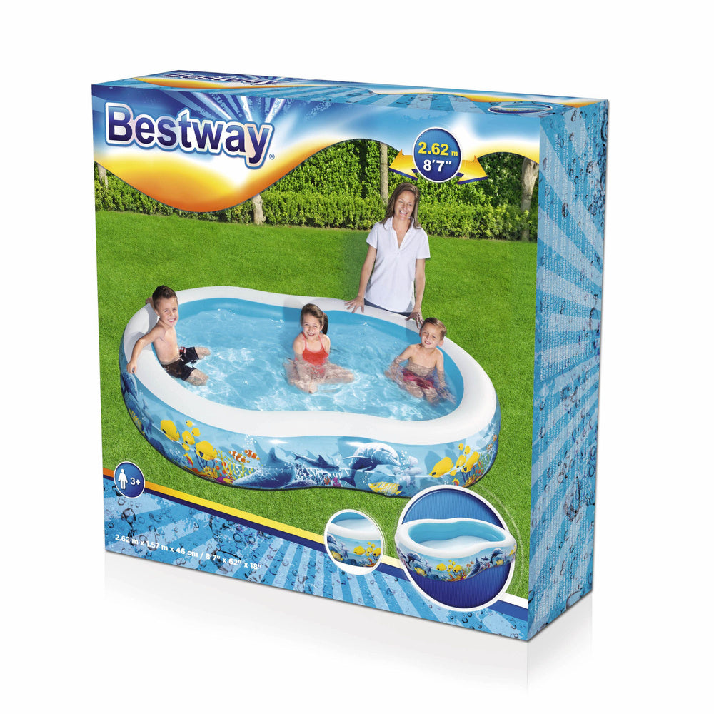 Nafukovací bazén Ocean 262x157x46 cm s oceánským motivem – Bestway