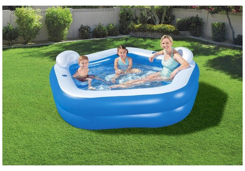 Nafukovací bazén pětiúhelník se sedátky 213x206x69 cm – Bestway