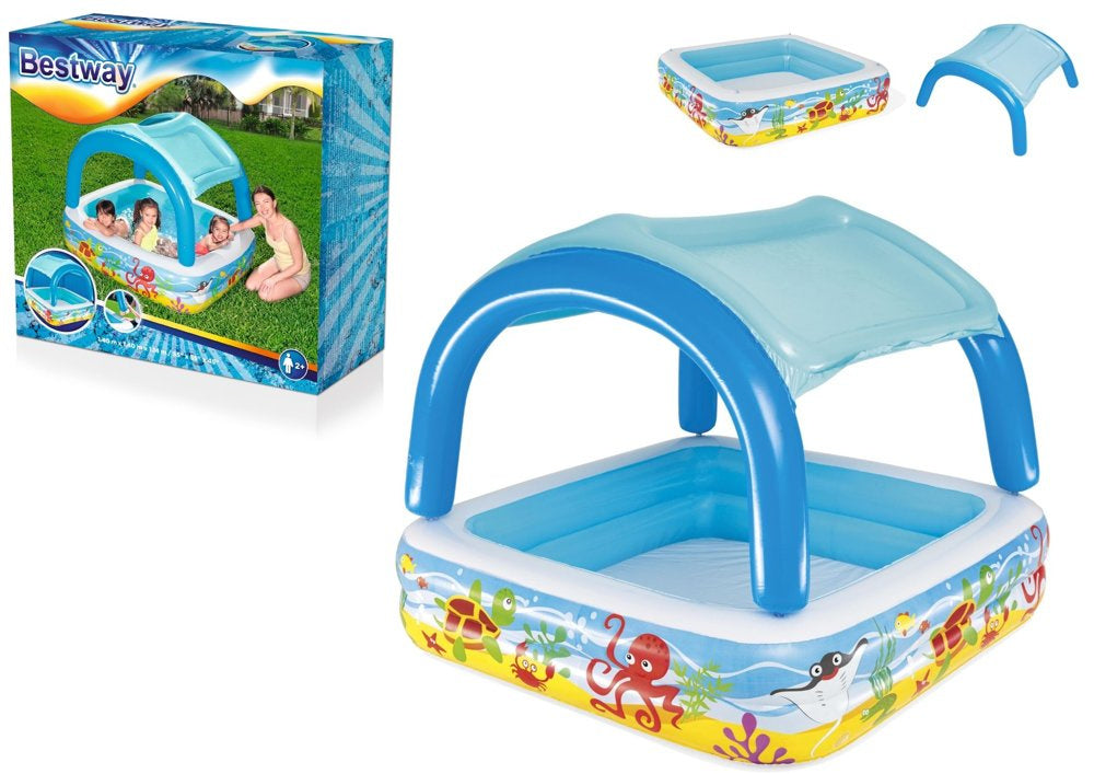 Nafukovací bazén s daškem pro děti 140x140x114 cm – Bestway
