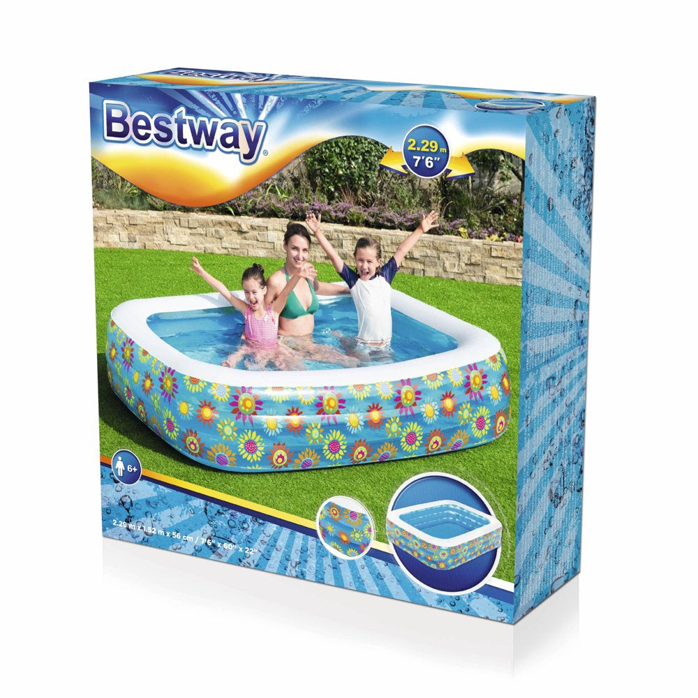 Nafukovací bazén s květy 229x152x56 cm pro děti – Bestway