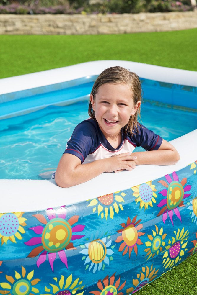 Nafukovací bazén s květy 229x152x56 cm pro děti – Bestway