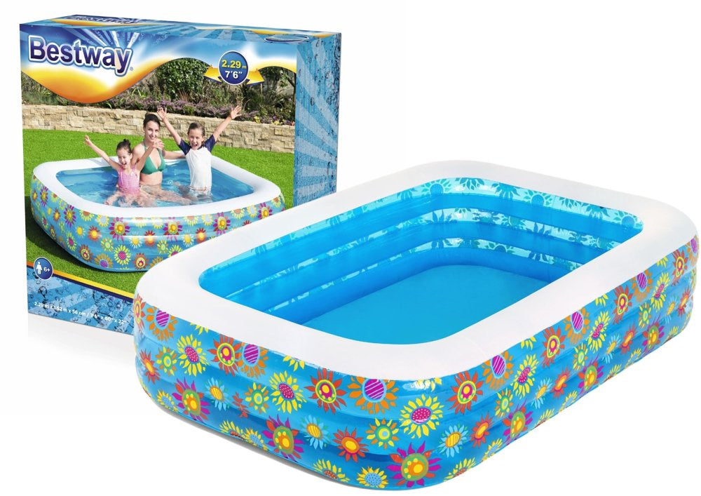Nafukovací bazén s květy 229x152x56 cm pro děti – Bestway