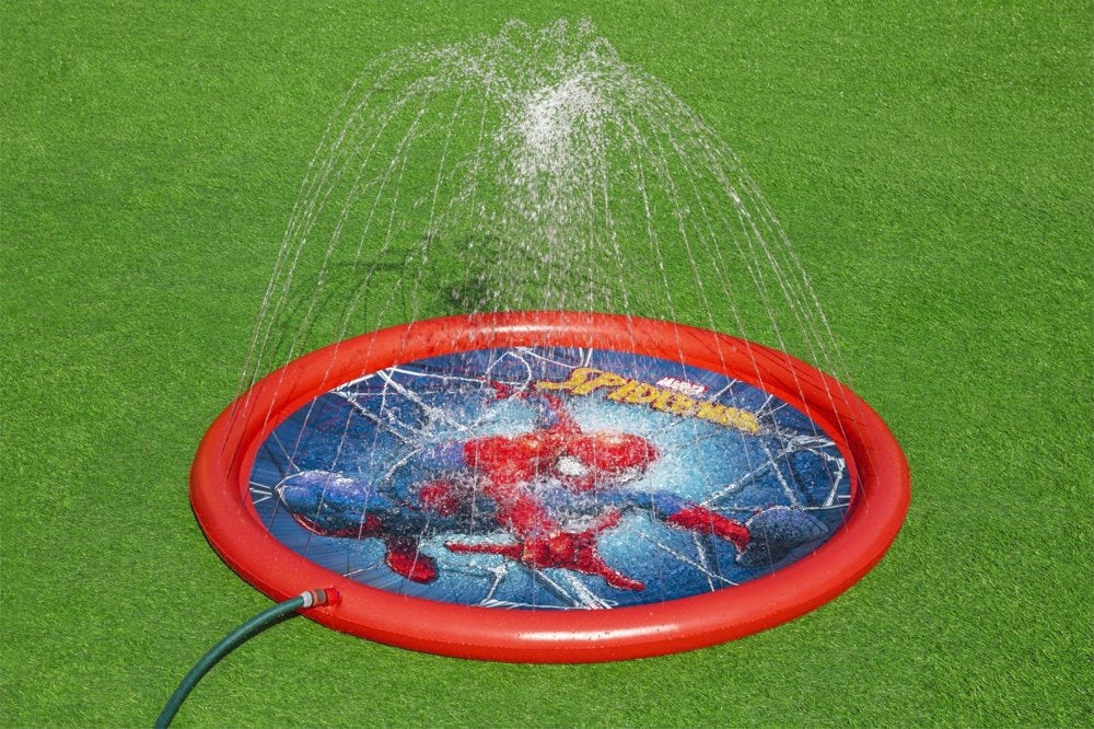 Nafukovací brodzík Spider Man 165 cm – s fontánou | Bestway