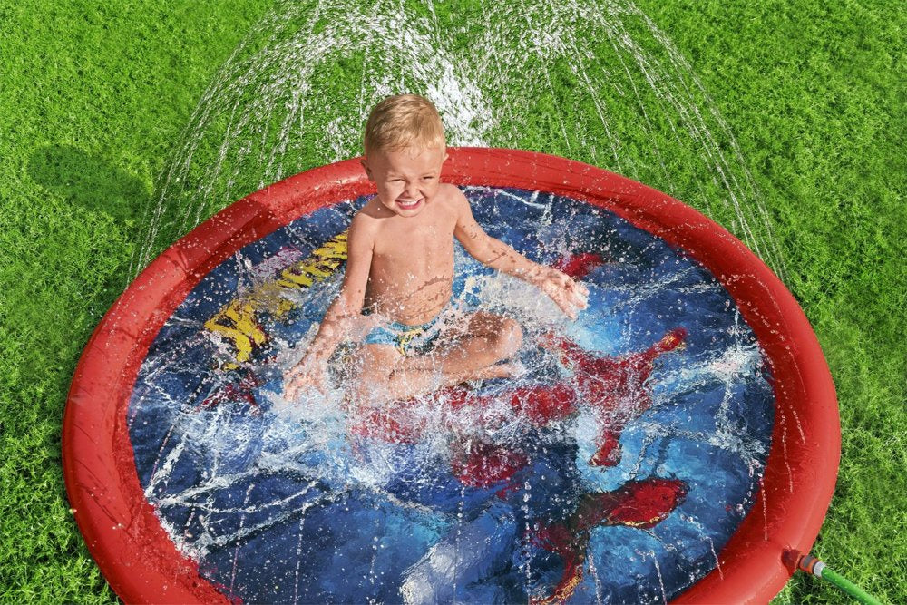 Nafukovací brodzík Spider Man 165 cm – s fontánou | Bestway