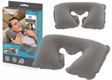 Nafukovací cestovní polštář 46x28 cm ergonomický šedý – Bestway